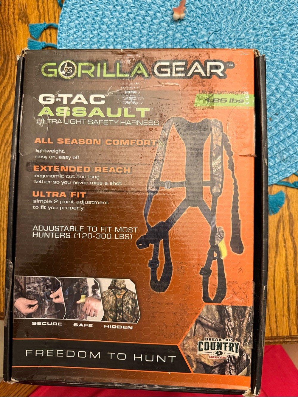 Mossy Oak G-Tac Assault Ultra Light Safety Harness - Orange/Black